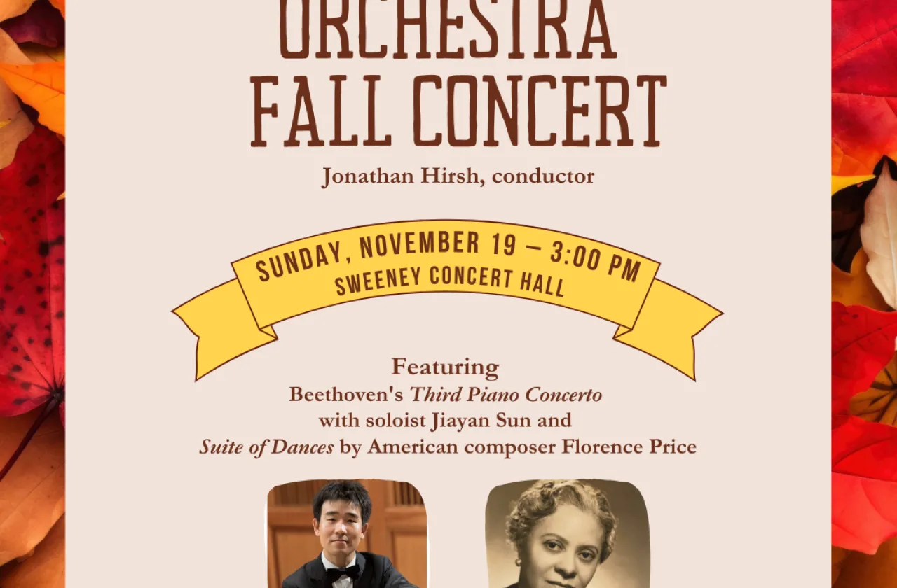 Poster for the 2023 Orchestra fall concert