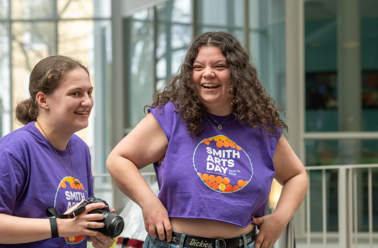 Students dance during Smith Arts Day
