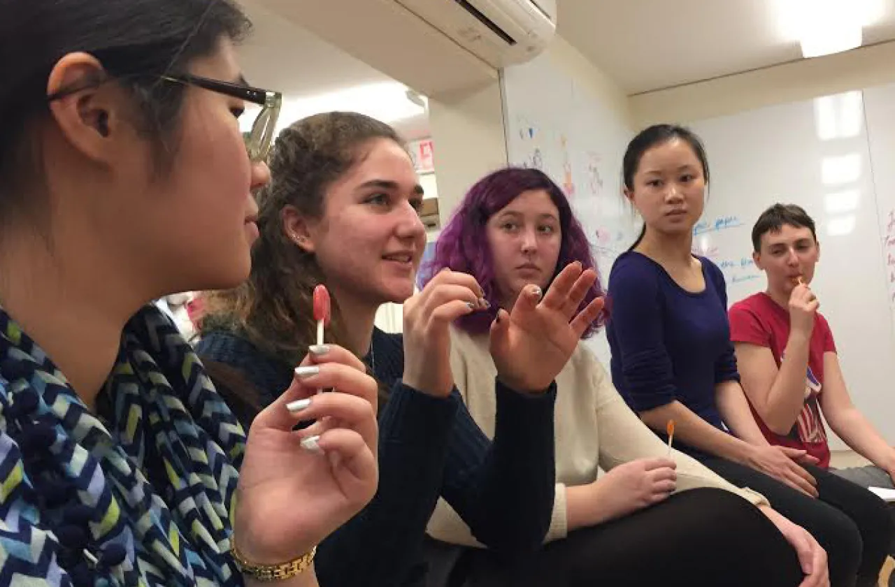 Students in the Design Thinking interterm course