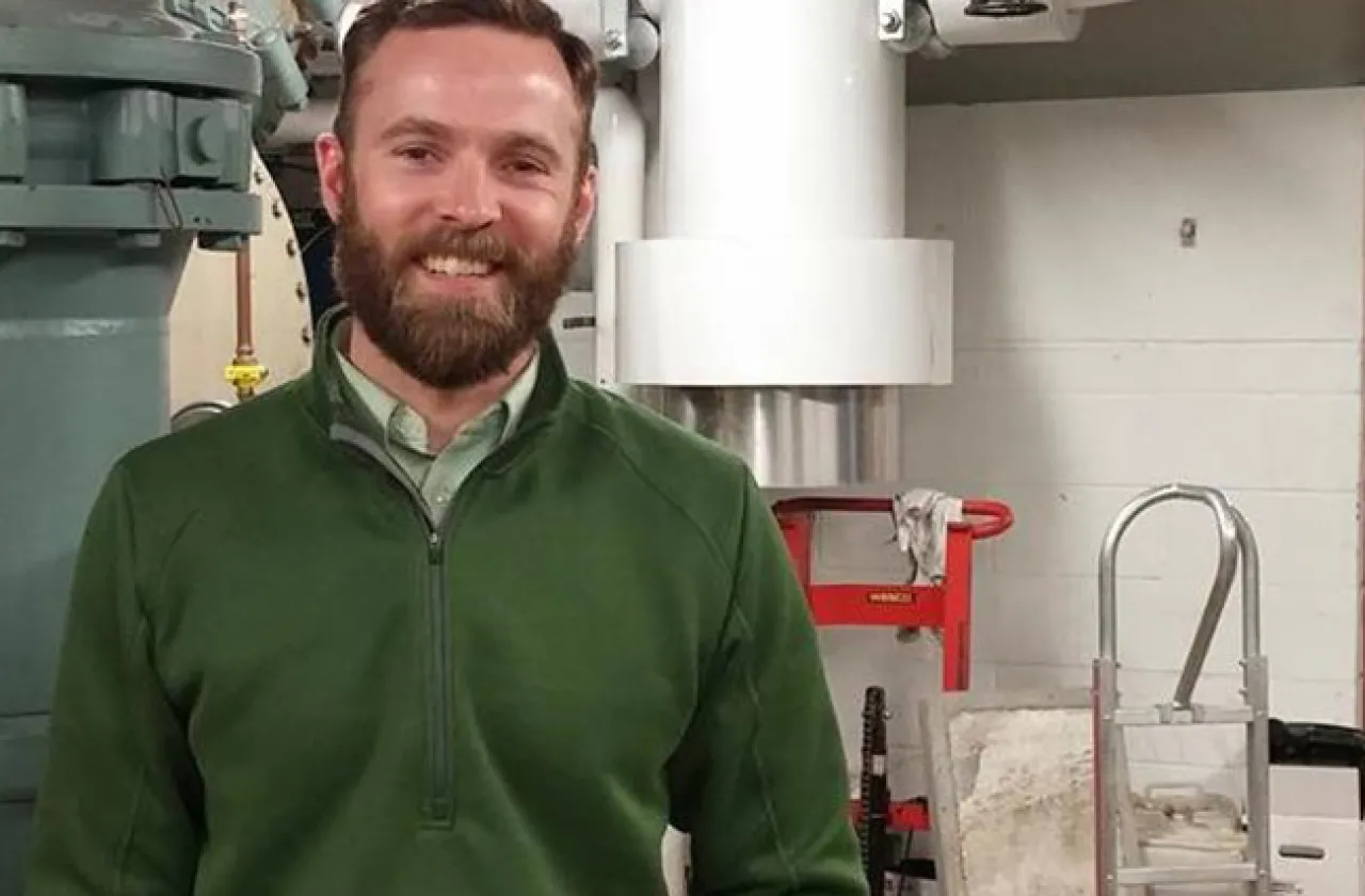 Matthew Pfannenstiel, Smith’s new campus energy manager