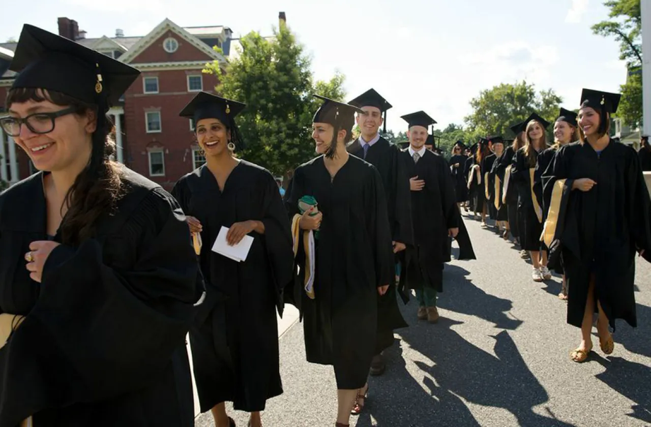 SSW students march for Commencement exercises