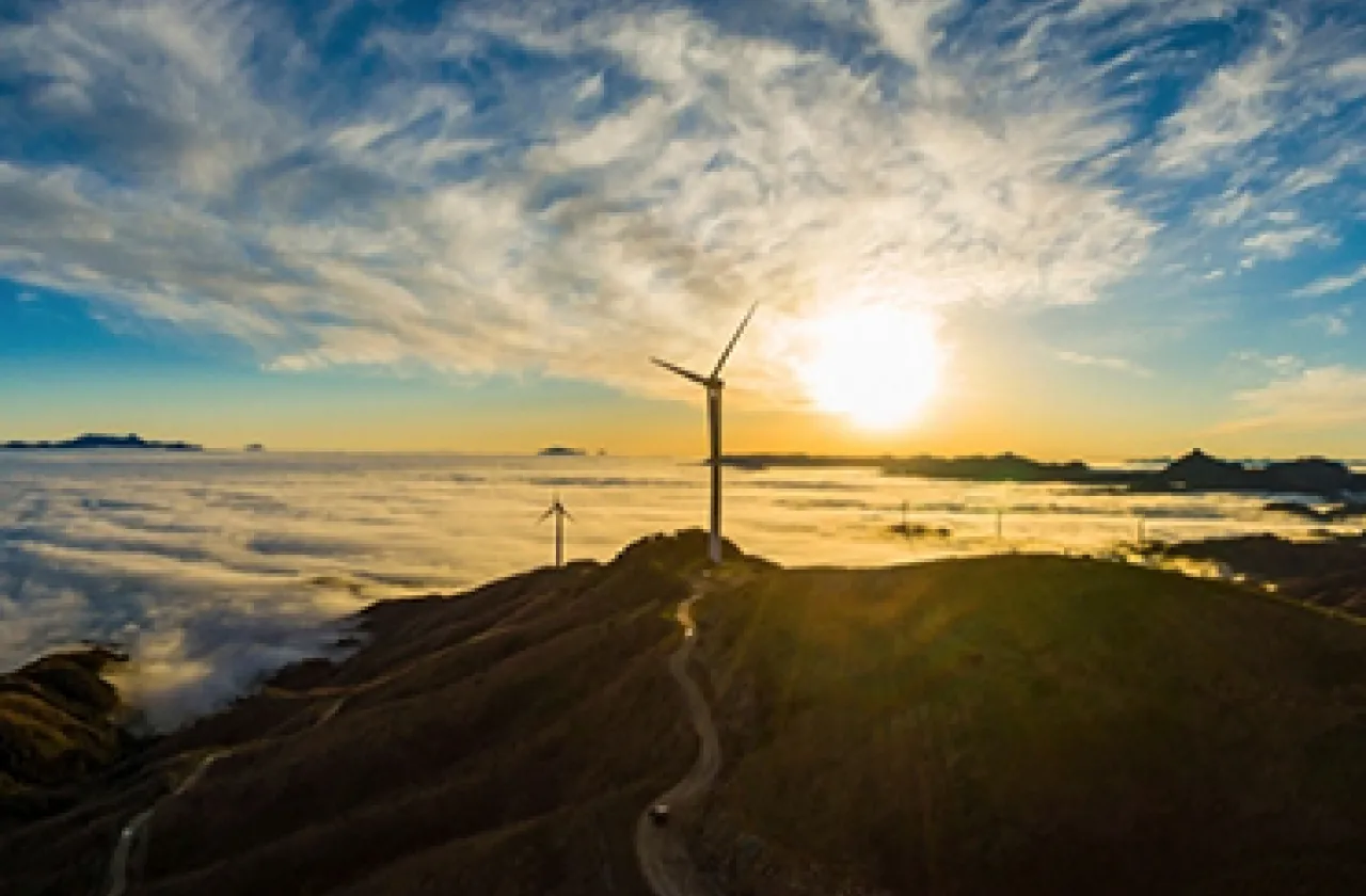 Landscape photo of a sunset