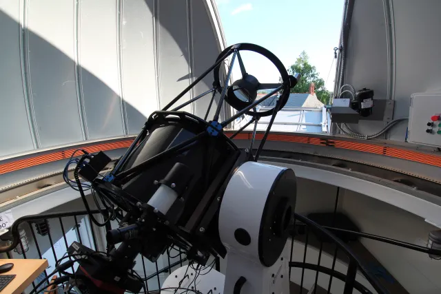 The telescope at McConnell Observatory