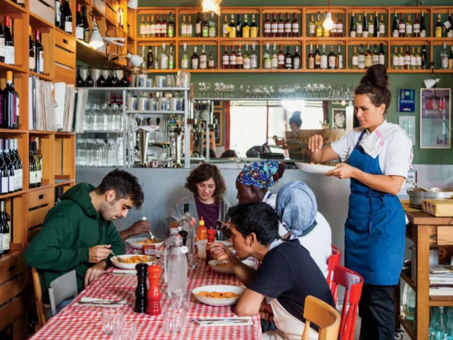 staff lunch in Erba Brusca