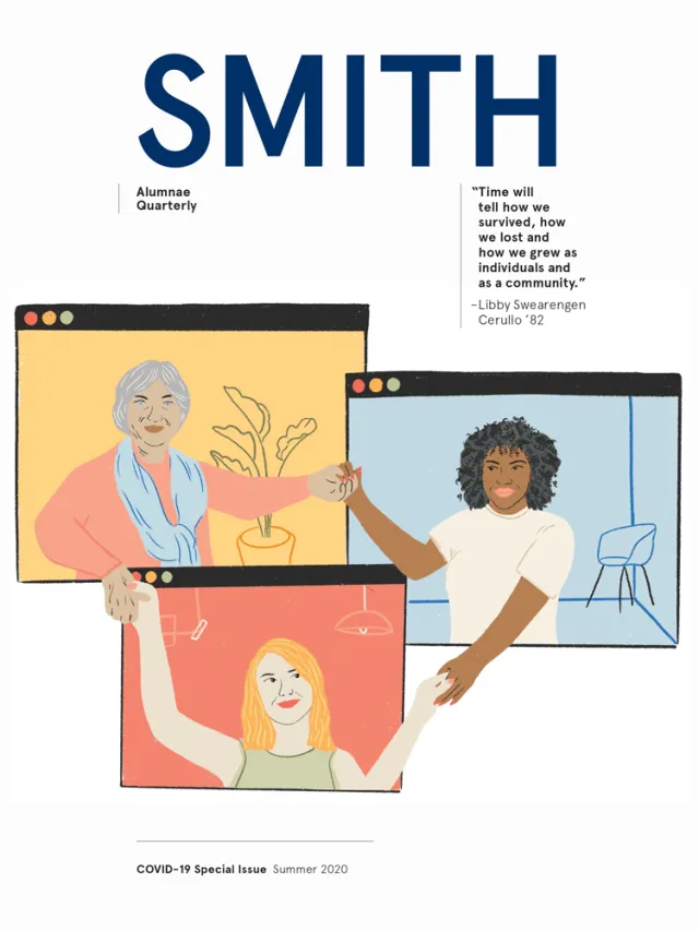 Cover of SAQ "Time will tell how we survived, how we lost and how we grew as individuals and as a community." -Libby Swearengen Cerullo ’82