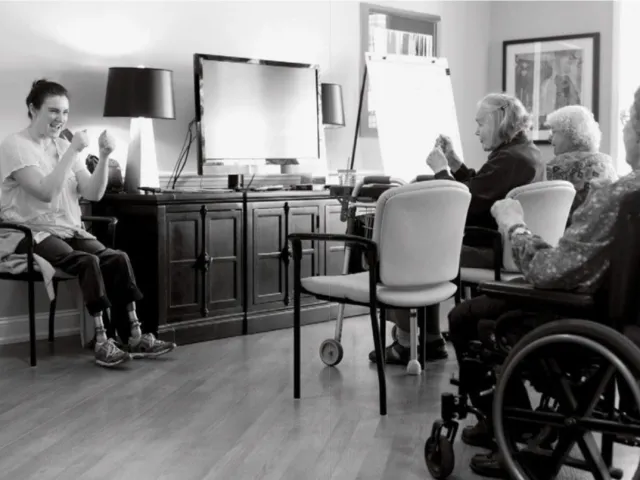 Clara Gardner exercise class