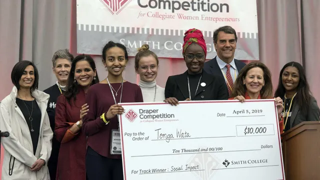 Smith College team Tonga Water members and the judges