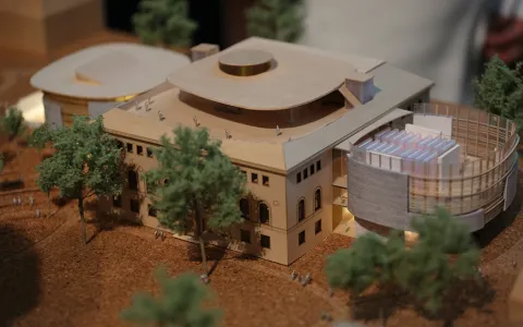 Model of the new Neilson Library