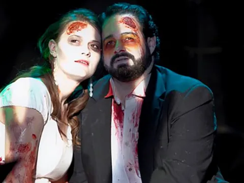 A still from Flexner's first opera, "La Zombiata"