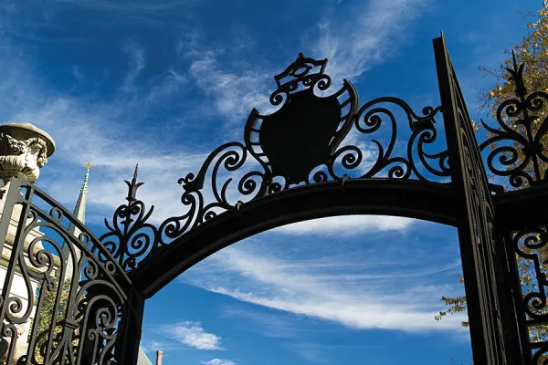 Detail of the top of the Grecourt Gates