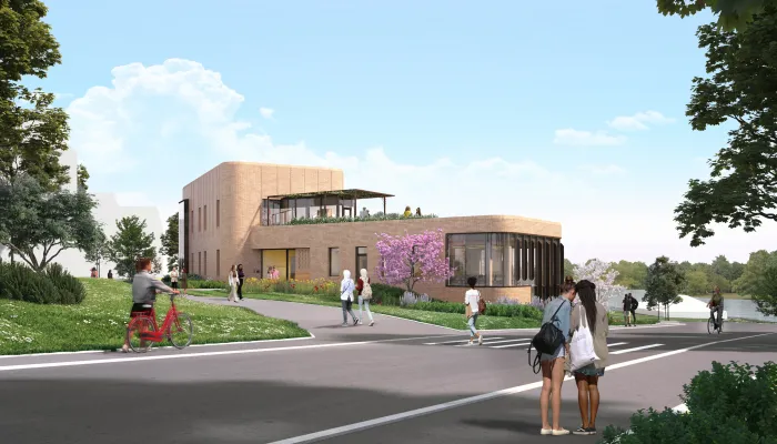 Kathleen McCartney Hall as seen from Admission