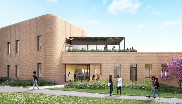 Kathleen McCartney Hall as seen from Chapin Drive