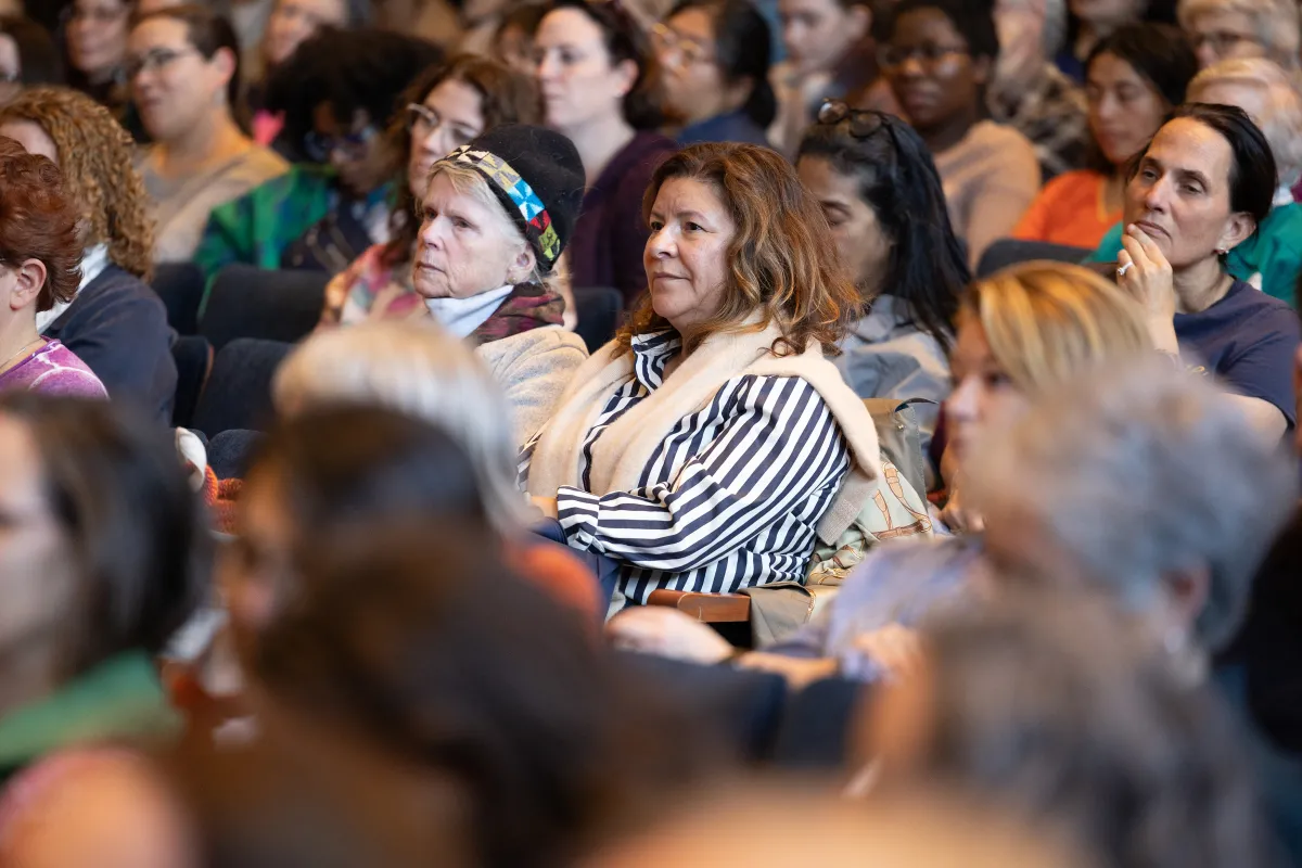 Alums listen to President Sarah Willie-LeBreton during Come Home to Smith