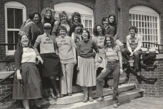 A group of Ada Comstock Scholars in 1982.